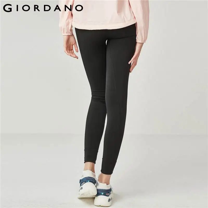 Джордано G движения Для женщин Leggingss лоскутное трикотажные леггинсы простой