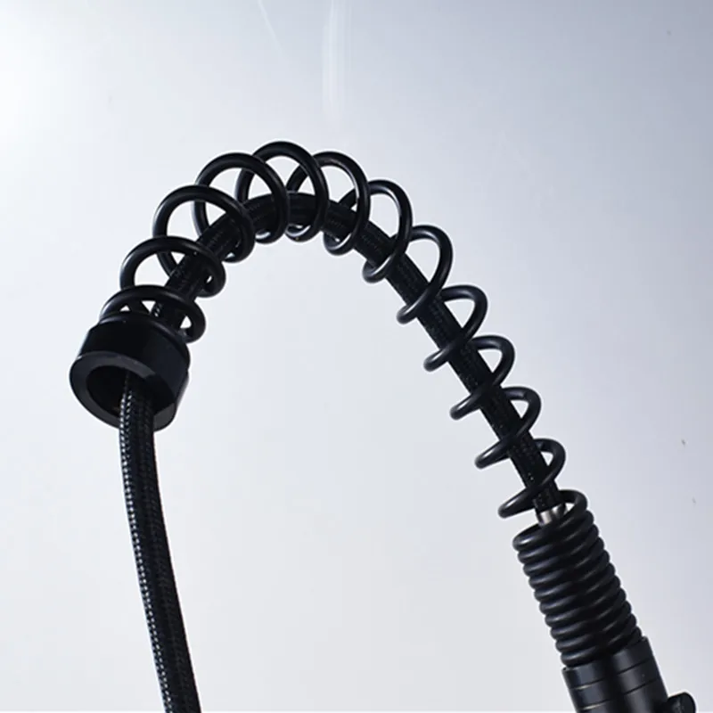 Бронзовый Смеситель с масляной насадкой вращающийся на бортике кухонный кран