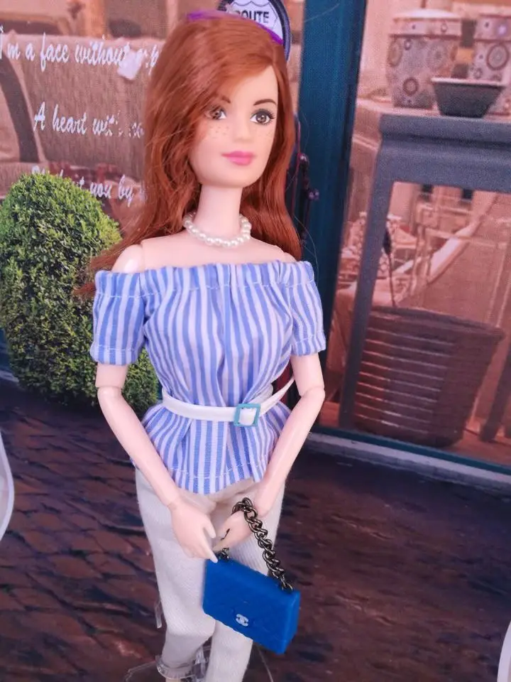 1/6 blyth кукольные аксессуары для одежды 3 шт./компл. Модные топы + брюки пояс