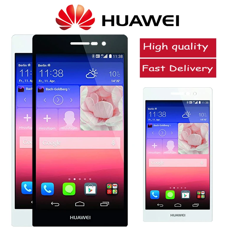 Оригинальный 5 0 &quot1920x1080 Дисплей для HUAWEI P7 Ascend ЖК дисплей с сенсорным экраном