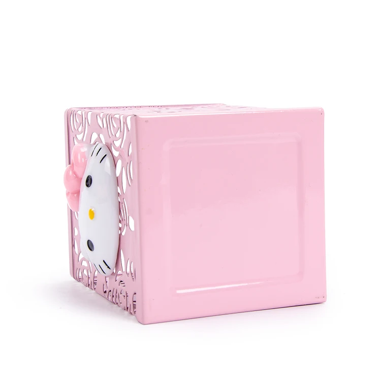 Hello kitty полый декоративный узор кисточки горшок KT металлическая ручка держатель милый модный многофункциональный Настольный ящик для хранения