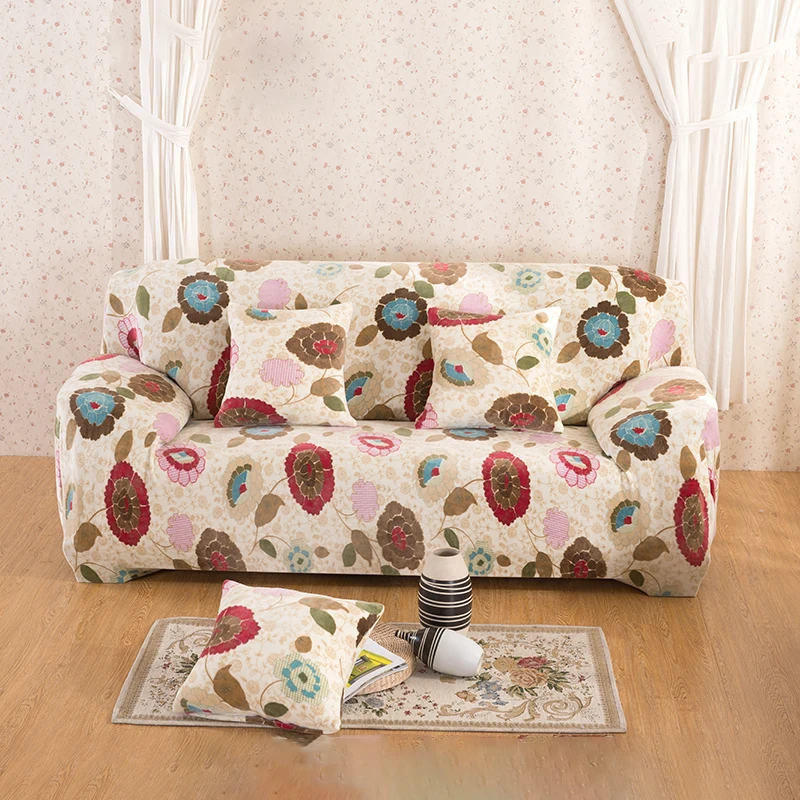 Monily Подсолнух толстый плюшевый диван чехол Плотная пленка все включено