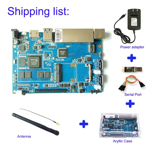 Banana PI BPI R2 умный дом провод 2 г LPDDR3+ 8GBEMMC с открытым исходным кодом макетная плата одноплатная Совместимость raspberry pi
