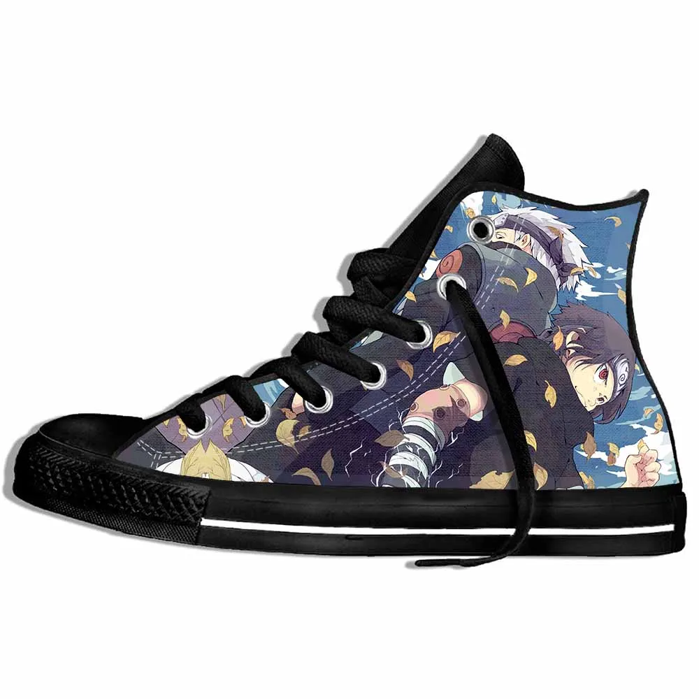 Новинка 2019 года повседневная обувь с 3D принтом Наруто для мужчин и женщин модная