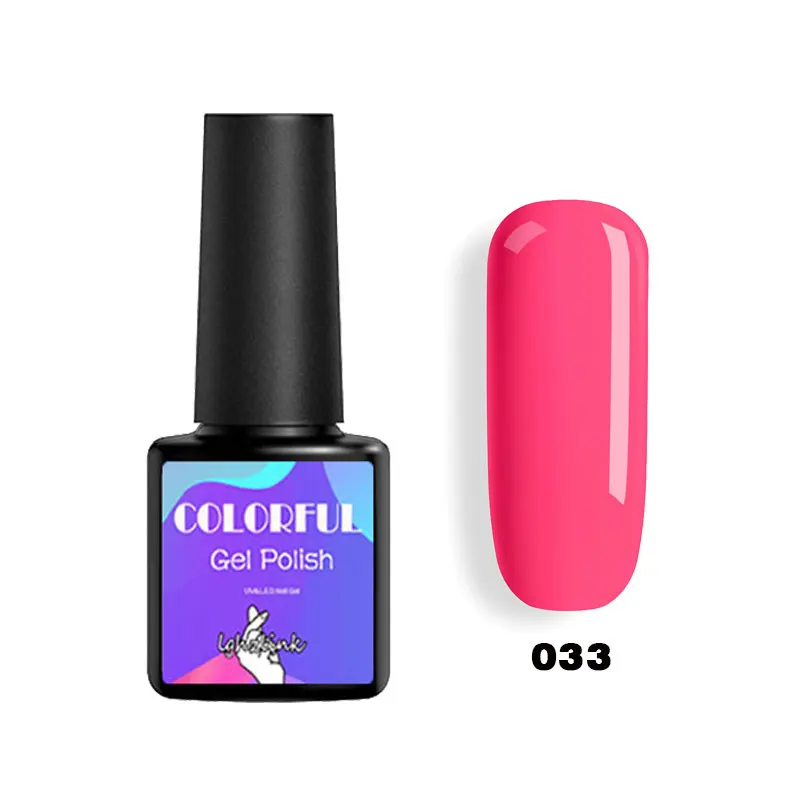 033 Lghzlink УФ Гель-лак набор все для маникюра Полупостоянный Vernis верхнее покрытие УФ светодиодный Гель-лак замачиваемый ногтей художественный Гель-лак для ногтей - Цвет: 033