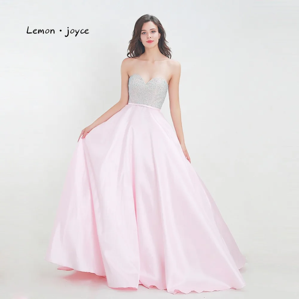 Lemon joyce розовые платья для выпускного вечера 2020 милое платье без рукавов с