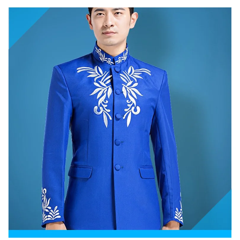 2018 trendy male version of stage collar performance costumes clothes | India &amp Pakistan Clothing