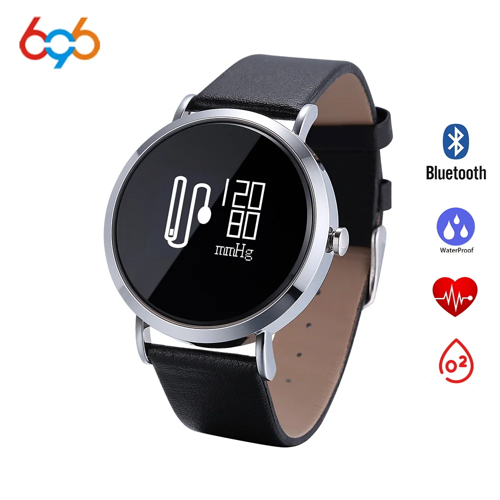 696 Bluetooth CV08 Смарт Умные наручные часы браслет 0 95 дюймов OLED сенсорный