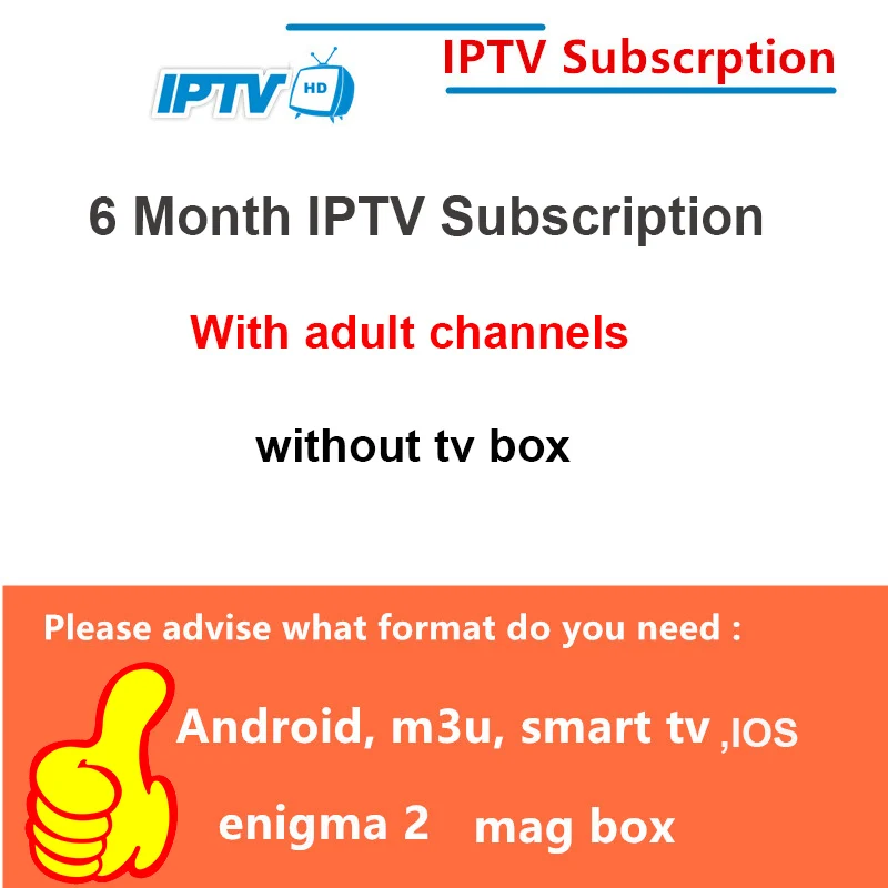 6Month n Adult H96 мини Италия IP tv M3U подписка Android tv box 4800+ каналы Mediaset Премиум поддержка Android Smart tv Mag250 PC Enigma2 - Цвет: 6Month n Adult