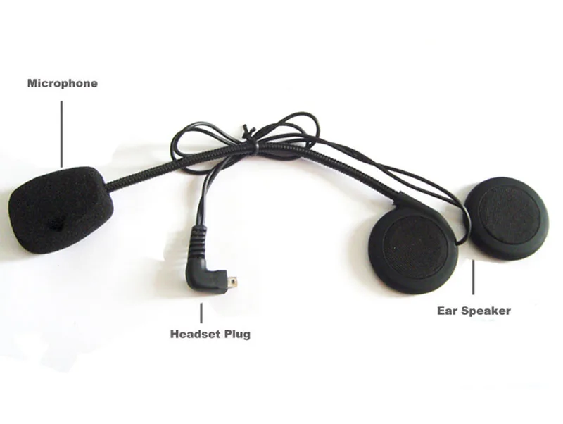4 шт. мотоциклетные шлемы BT Bluetooth со встроенным fm тюнером для мотоциклистов