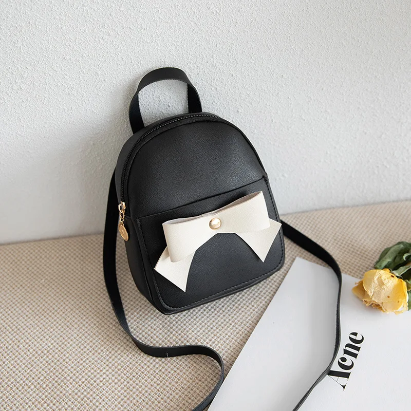 Мини рюкзак с бантиком для девочек новинка 2019 года летний и осенний маленький