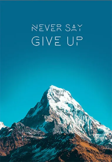 Водонепроницаемые картины на холсте с надписью Never Give UP скандинавские принты и