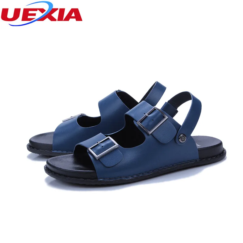UEXIA Новинка 2018 г. летние пляжные водонепроницаемая обувь кожа на открытом воздухе