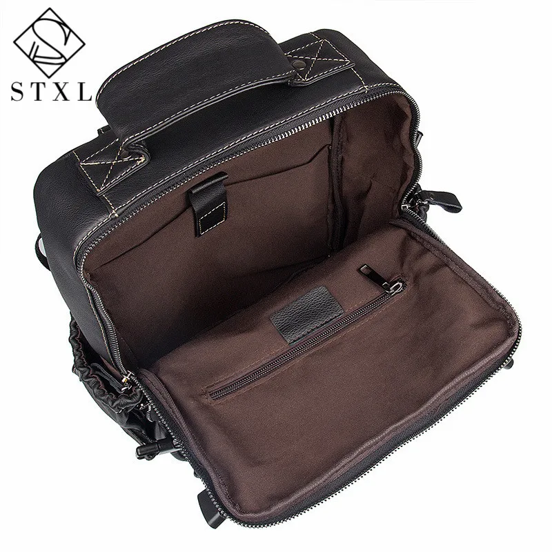 STXL 2018 new Autumn men and women Korean backpack header soft leather fashion | Багаж и сумки