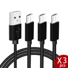 3 пакета микро Usb кабель 5V2A Быстрая зарядка мобильный телефон USB зарядное устройство шнур для SamSung Xiaomi Huawei Android синхронизации Дата кабель
