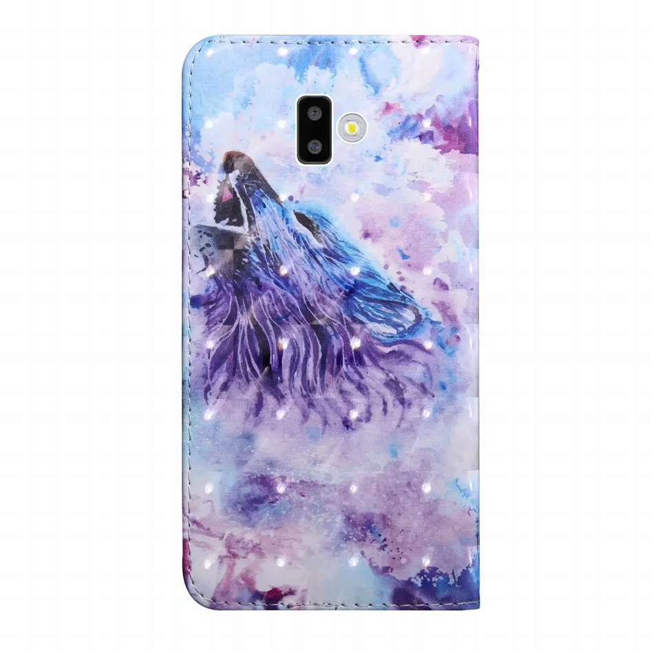 С тигром котом цветок кожаный чехол для рамки samsung J2 Pro J4 Plus J6 J3 J5 J7 A8 A9 Xcover4 G390F крышка DP29G