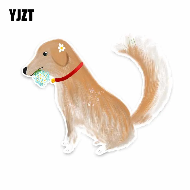 

YJZT 15,8 см * 13 см Красивые Животные Собака Графический ПВХ автомобиль стикер автомобильные аксессуары 5-1923