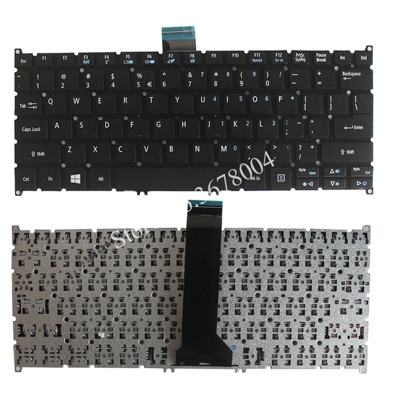 Клавиатура US для Acer Aspire V5 122 122P 132P V13 132 E11 V3 371 английская клавиатура ноутбука без