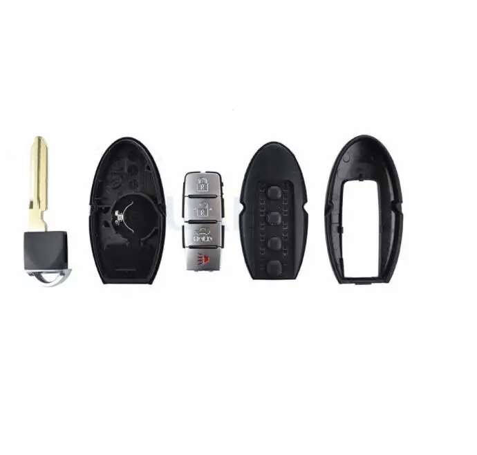 Smary ключ для Nissan Micra Xtrail Qashqal Juke Duke Navara 4 кнопки дистанционного ключа оболочки чехол Брелок Автомобильный ключ