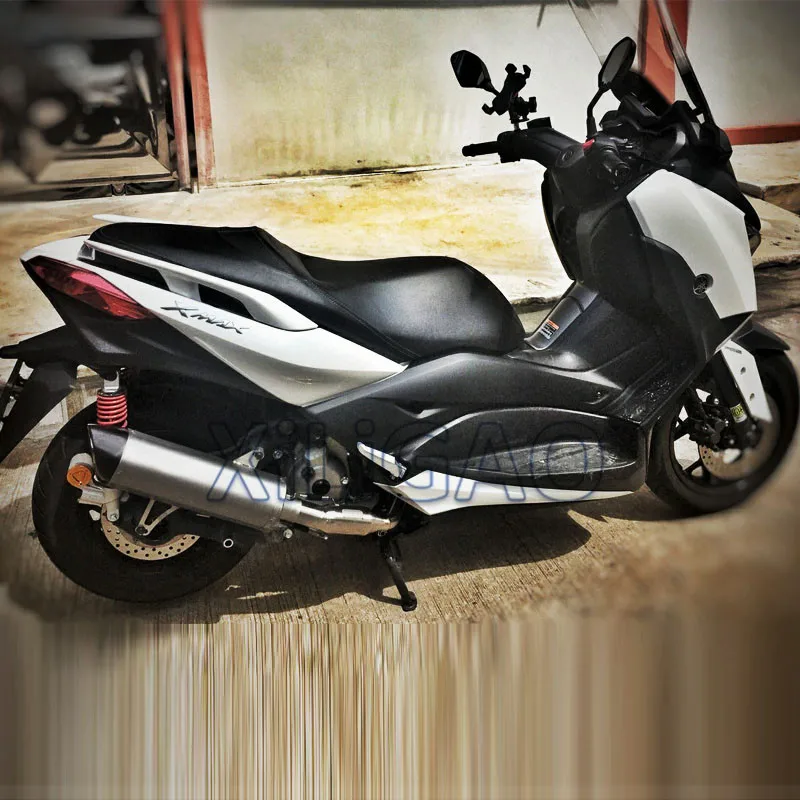 Скользящая установка глушитель выхлопной трубы для yamaha X-MAX 300 XMAX300 X MAX300 средняя соединительная трубка 304 лазерный наконечник для стрелы из нержавеющей стали