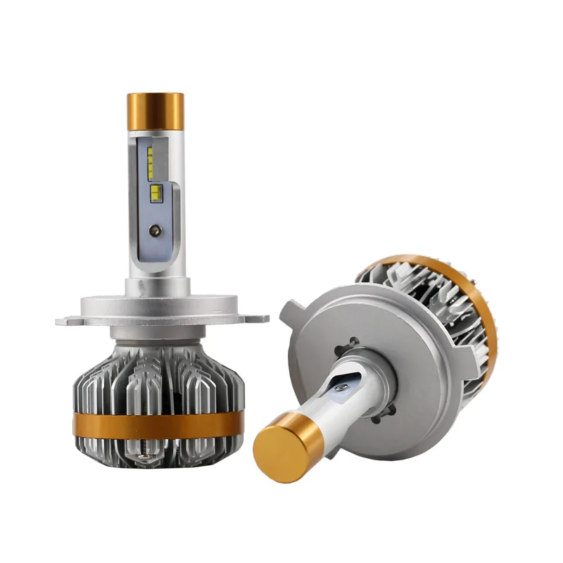 Компанией DHL Z7 светодиодный лампы для передних фар H1 H3 H7 H4 9005 H11 100 W 12000LM турбо охлаждающий веер грузовика запасных Наборы Светодиодная лампа для фар