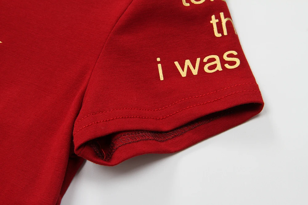 Симпатичная хлопковая Футболка для маленьких девочек с изображением золотого