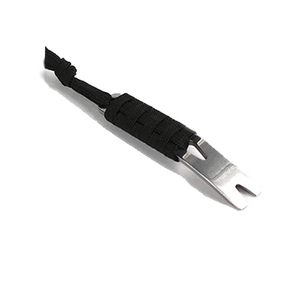 GJ0016B-black Открытый карманный инструмент 4-цветный лом Ультралегкий инструмент из нержавеющей стали с веревочными походными аксессуарами - Цвет: GJ0016B-black