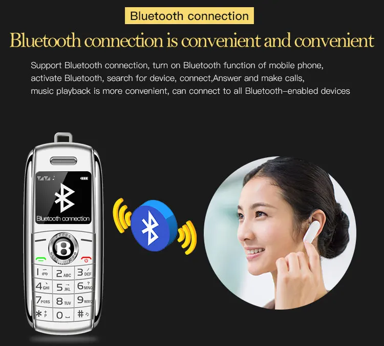 Мини Спортивный Автомобильный ключ форма мобильный телефон Bluetooth Dailer волшебный голосовой скоростной Набор Две сим-карты маленький телефон Русский ключ