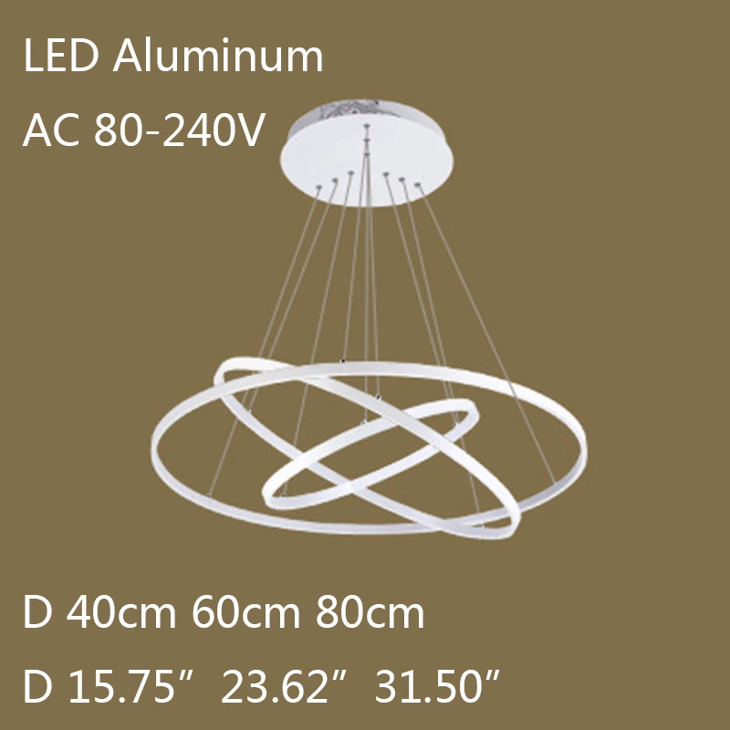 Современный алюминиевый подвесной светодиодный светильник новинка окрашенный