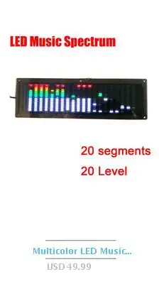 DYKB 0,96 дюймов цветной OLED музыкальный анализатор спектра с часами MP3 Усилитель Аудио индикатор уровня Анализатор ритма VU метр
