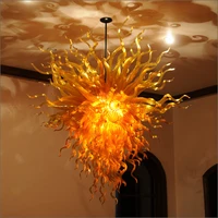 dale chihuly style blown glass chandelier lightings high ceiling decoration for sale