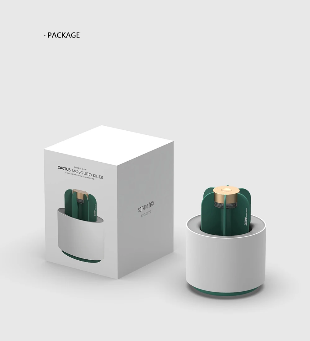Xiaomi Sothing кактус москитный убийца светильник электрический USB УФ-светильник противомоскитная ловушка без запаха Крытая лампа-убийца насекомых