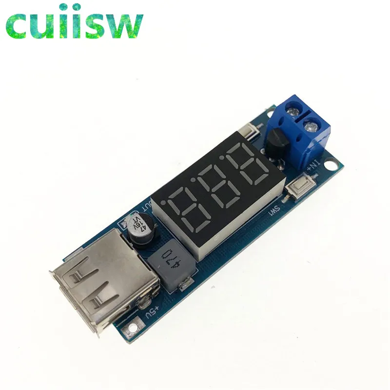 5 шт. Зарядное устройство USB для автомобиля светодиодный понижающий