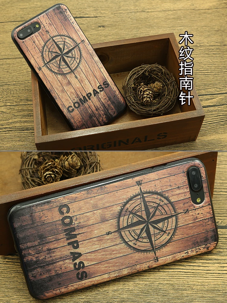 Ретро Чехол для резьбы по дереву для iPhone 5 5S 6 6s 6 plus 7 7 plus 8 8 plus x TPU силиконовый чехол для задней панели