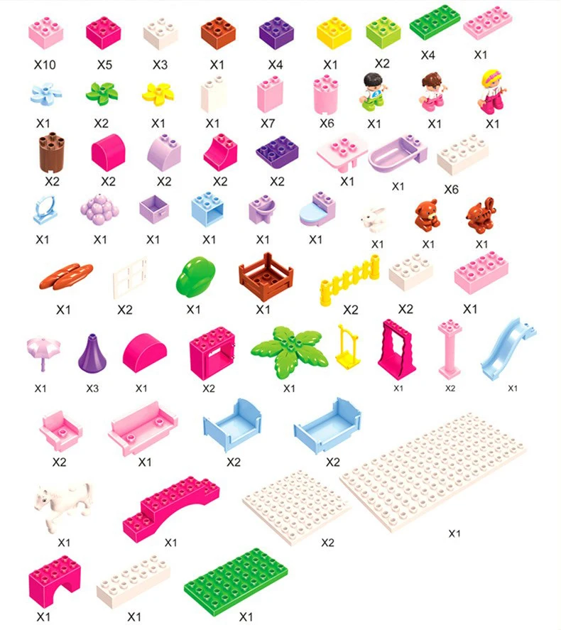 117 шт. Детский конструктор Замок принцессы | Игрушки и хобби