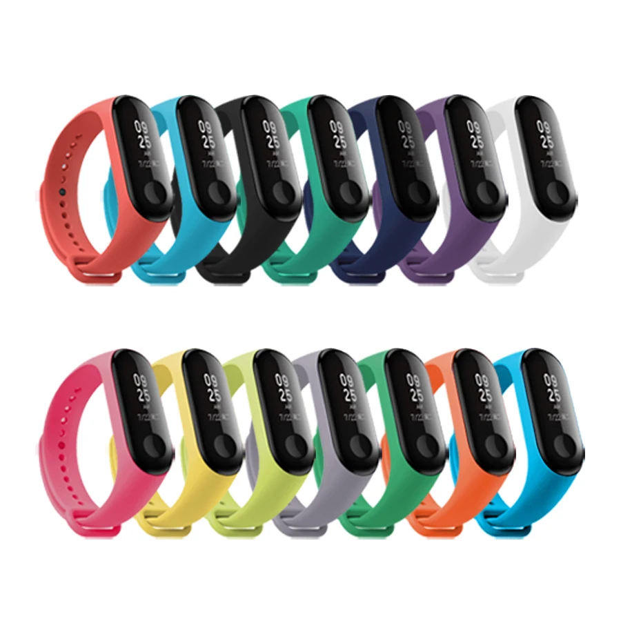 Браслет для Xiao mi band 3 Band ремешок спортивных часов часы силиконовый браслет