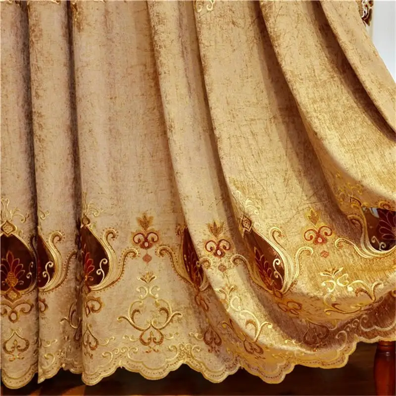 Cloth Curtain Хит, европейские высококачественные роскошные занавески, ткань для спальни, прозрачная вуаль, занавески для гостиной, кухонные оконные шторы - Цвет: Cloth Curtain
