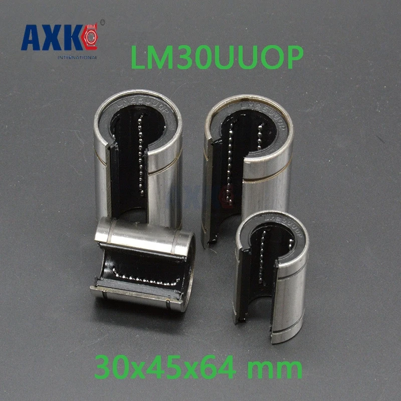 Axk 2 шт. Lm30uuop 30 мм линейные подшипники открытого типа Lm30op Бесплатная доставка 30x45x64