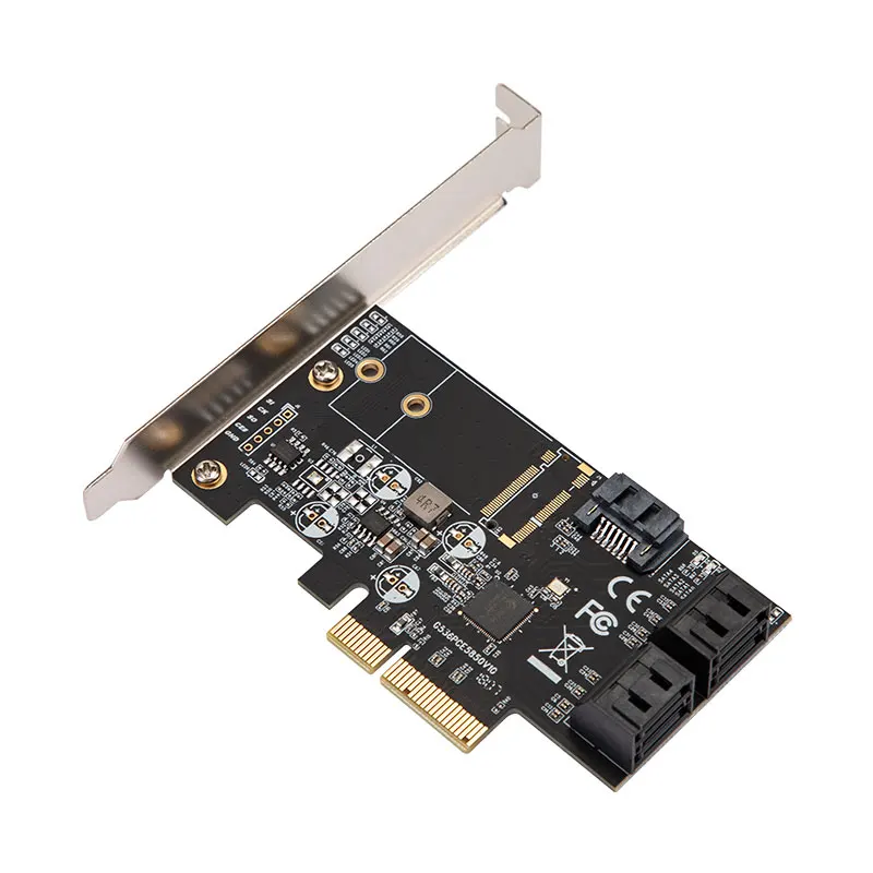 H1111Z Плата расширения PCI E SATA адаптер 4X 8X 16X PCIE карта Express 3 0 5 Порты SATAIII 6 Гбит/с карты