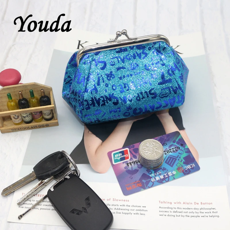 Фото Новый стильный ярко-розовый женский кошелек Youda для монет креативный маленький