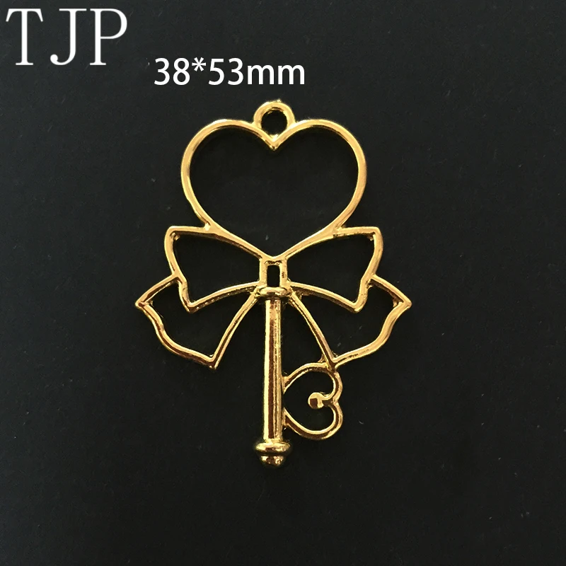 10 шт./лот волшебная подвеска на металлическом каркасе с крыльями короны в форме