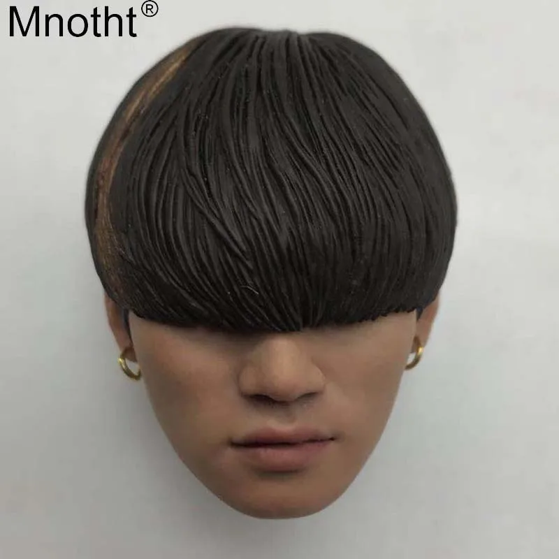 Mnotht 1/6 голова бигбанг Лепка модель G Дракон Мужская резьба игрушка для 12 дюймов