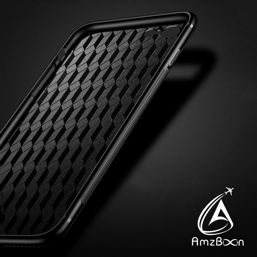 Amzboon Super Hand Feeling TPU Back Glass Protector Silicone Cover Shell For iPhone 6/6s Plus Phone Conque Shock-proof bag Case |