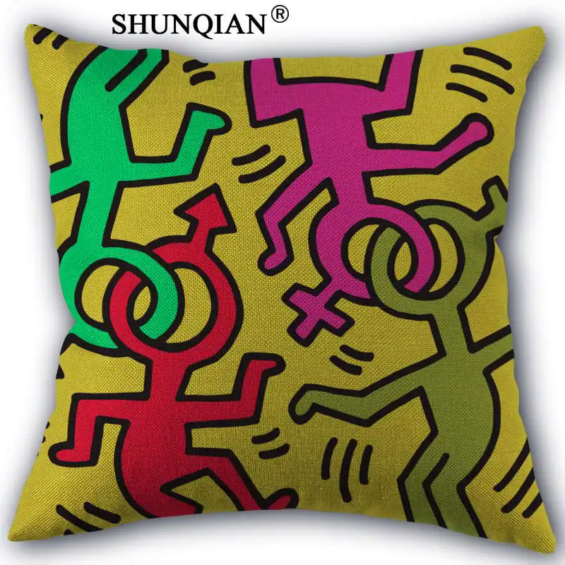 pillow case WJY421 Кит Харинг Подушка Чехол с принтом с птицами для маленьких девочек наволочки кровать для дома Cojines по индивидуальному заказу - Цвет: pillow case