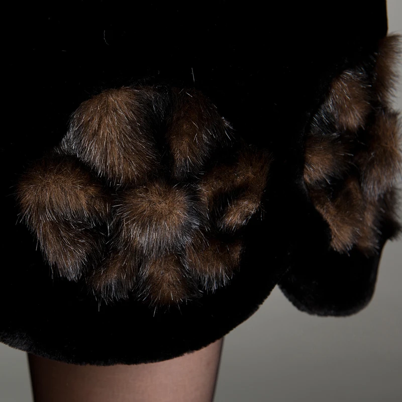 Женское пальто из искусственного меха куртка 2020 зимние Тиковый теплая одежда с