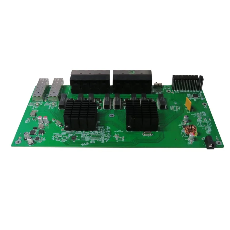 Poe переключатель обратный коммутатор pcb с 16 GE портами 2 sfp оптоволоконный порт poe коммутатор сетевой гигабитный коммутатор Vlan веб управляемый