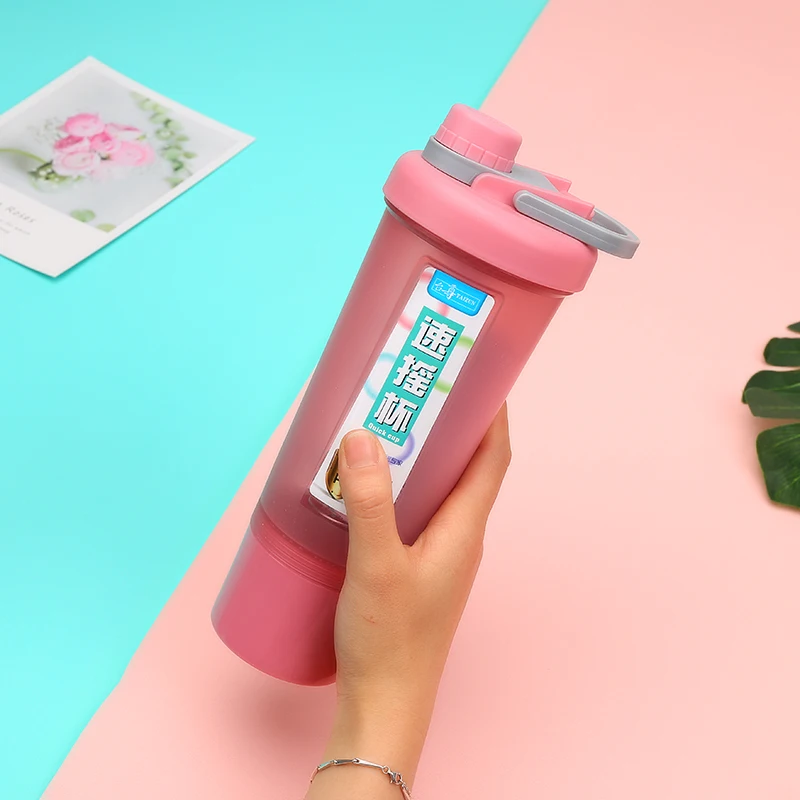 Протеиновый шейкер портативная бутылка для воды с движением пластиковая уличная