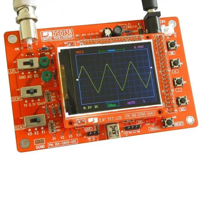 DSO138 цифровой осциллограф DIY Kit STM32 тестер с акриловым чехол SDF-SHIP