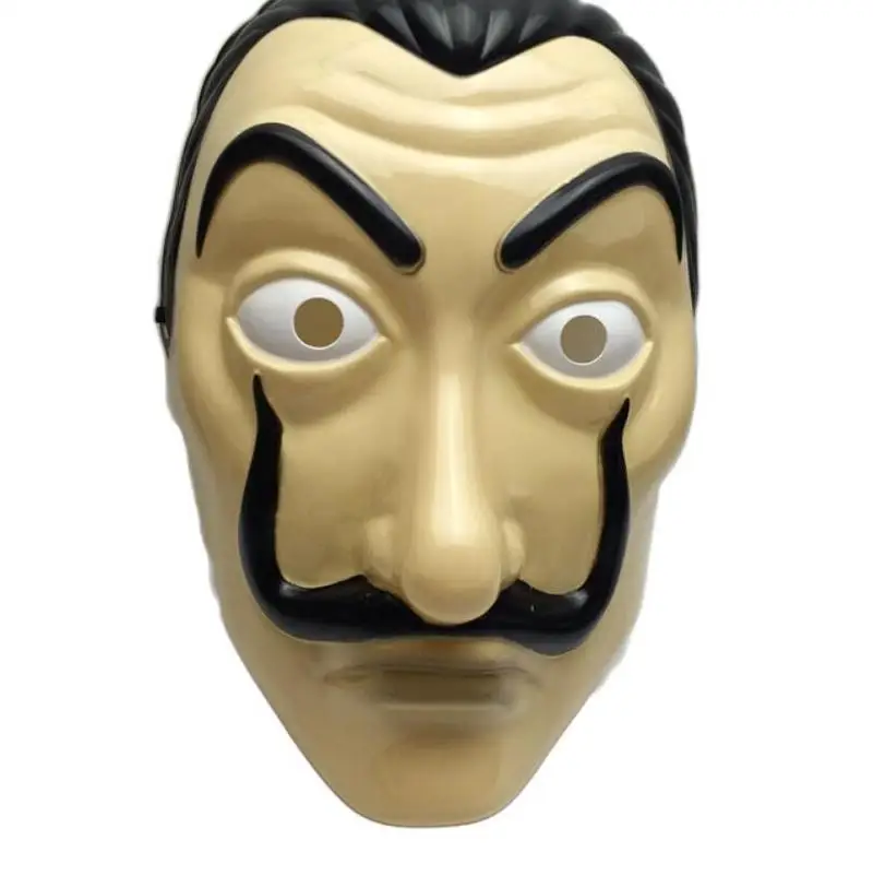 Новинка мужская маска бумажный дом La Casa De Papel Dali Карнавальная на Хэллоуин