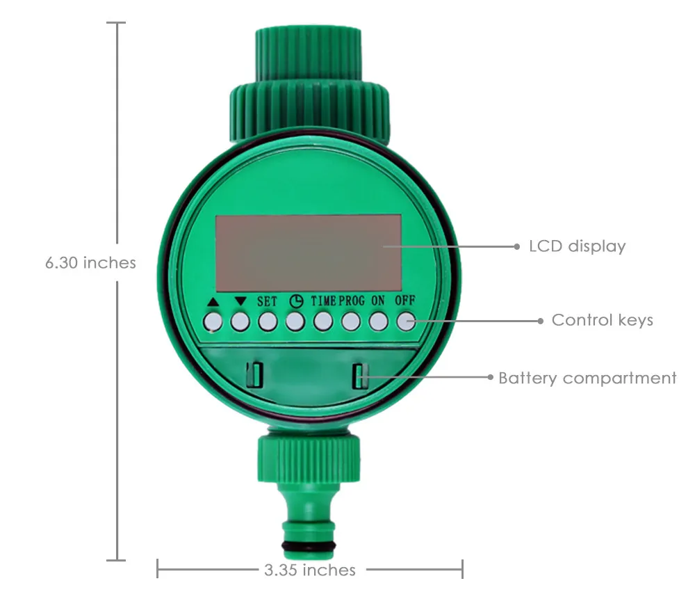 

Automatic Garden Irrigation Timer Digital LCD Electronic Water Timer Controller Automatic Watering System Plant Garden Supplies